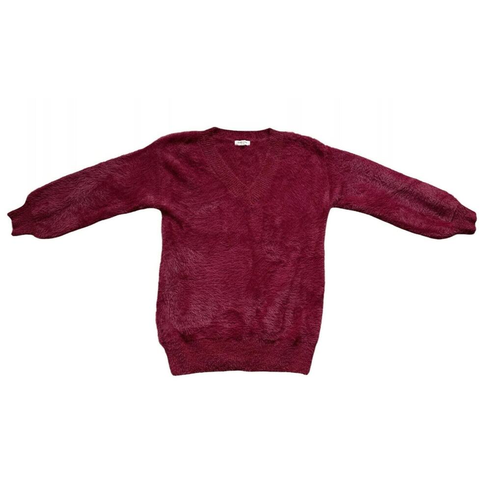 Fuzzy Soft Long Tunic Sweater M/L Pullover